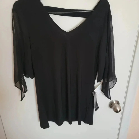 CocoBianco VNeckBlouse Womens Small Coquette Bohemian Cottagecore Costalcore NWT - Picture 4 of 4